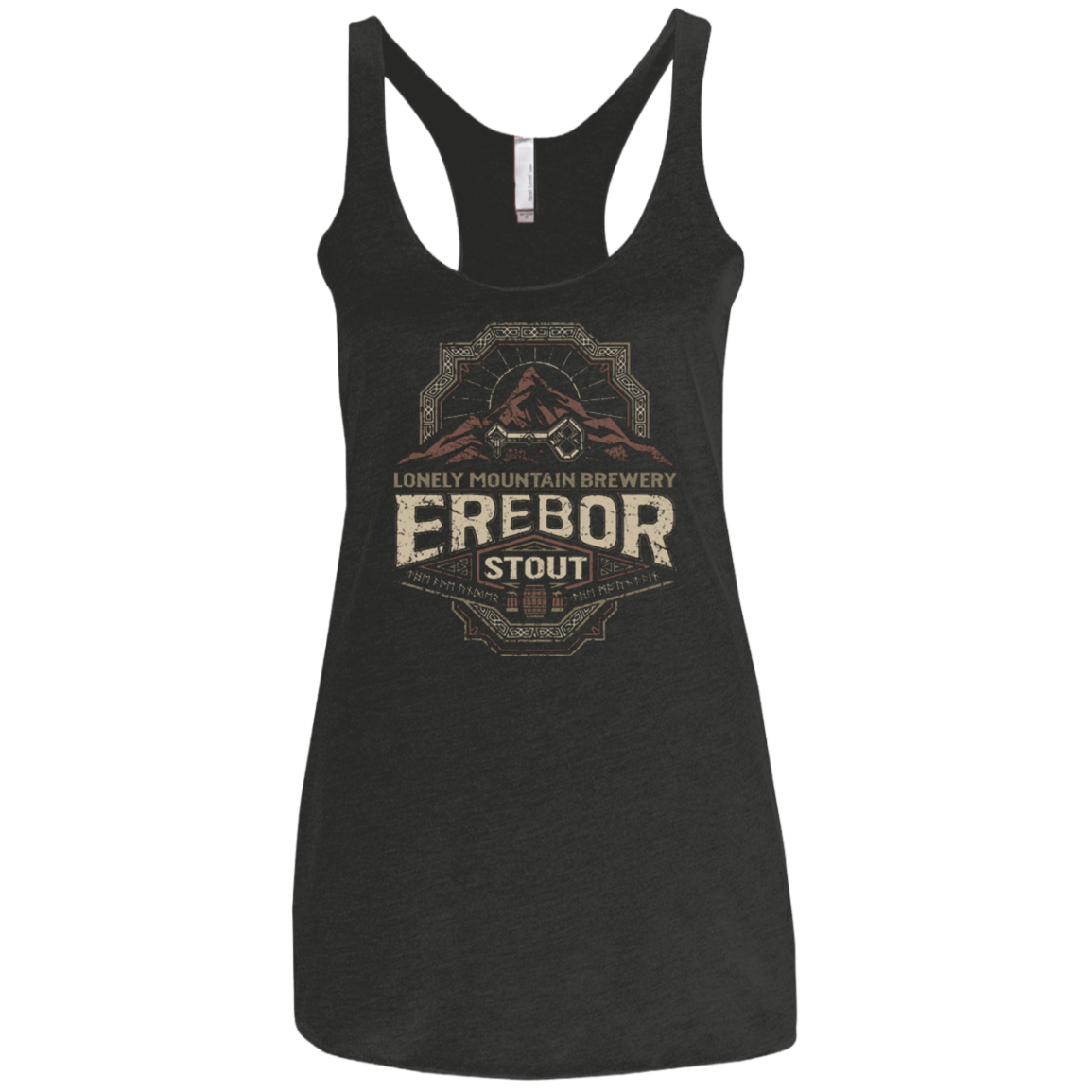 Erebor Stout Women's Triblend Racerback Tank