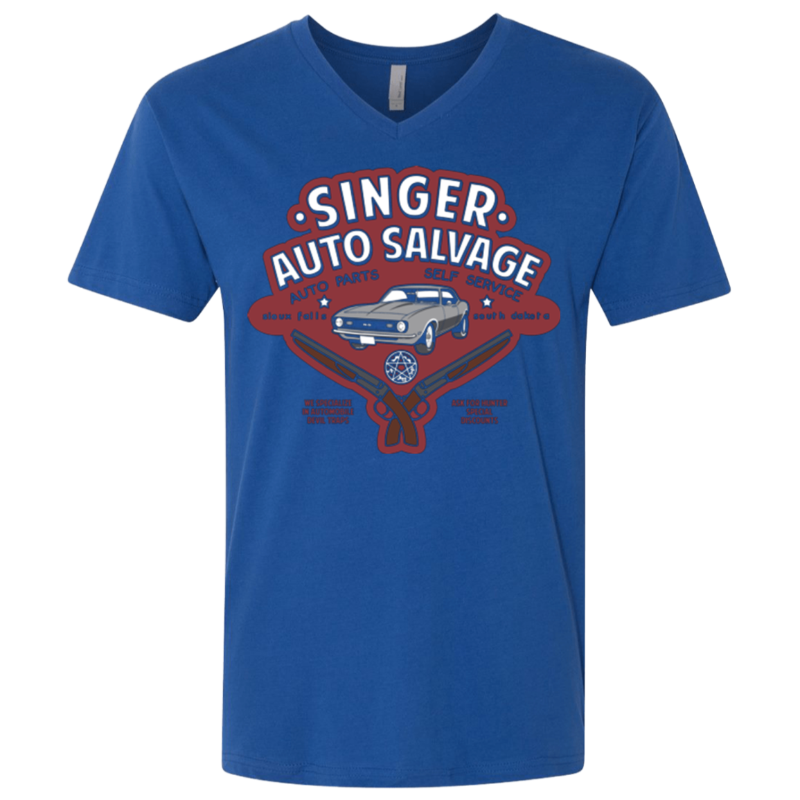 Singer Auto Salvage Men's Premium V-Neck