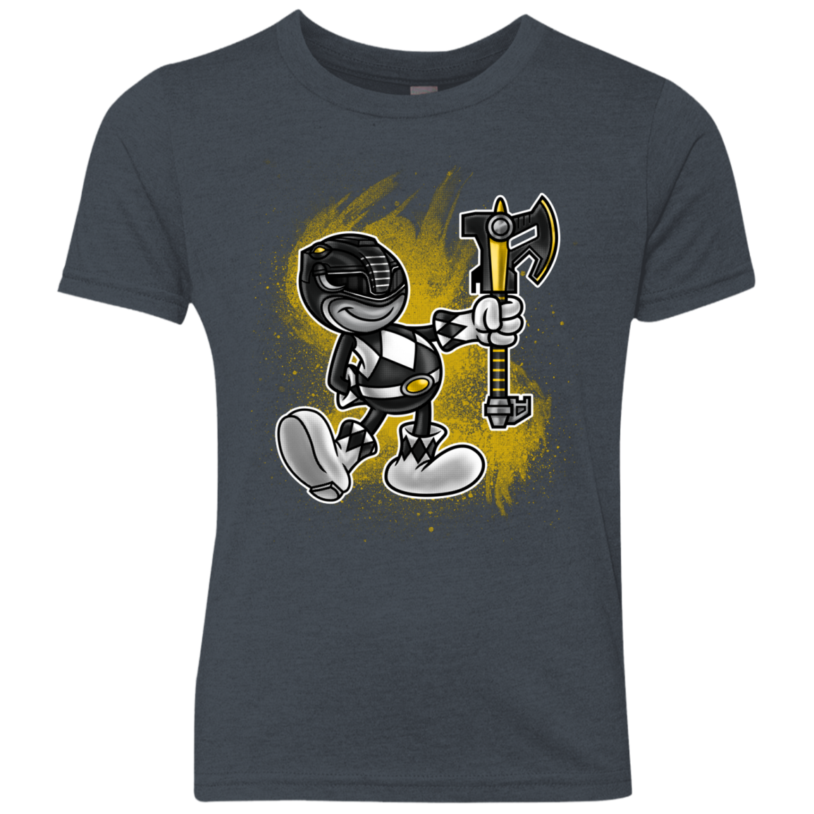 Black Ranger Artwork Youth Triblend T-Shirt