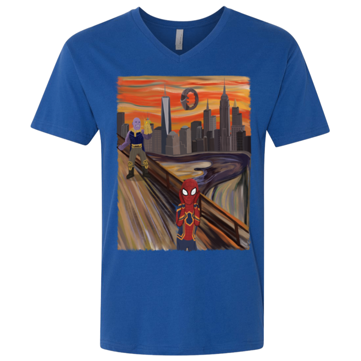 Spider Scream Men's Premium V-Neck