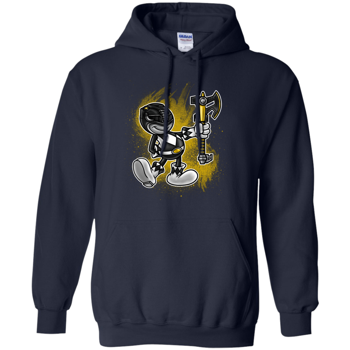 Black Ranger Artwork Pullover Hoodie