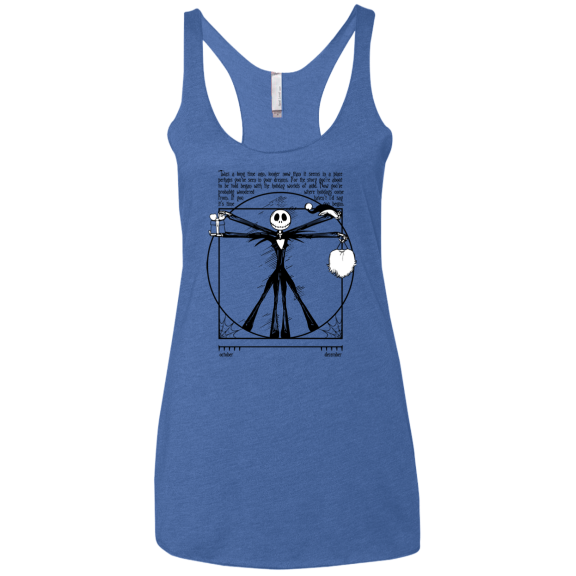 Burtruvian Man Women's Triblend Racerback Tank