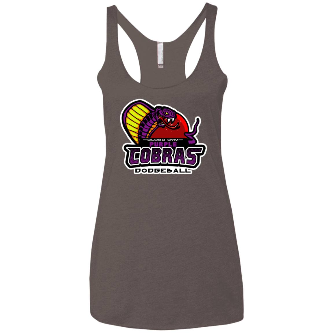 Purple Cobras Women's Triblend Racerback Tank