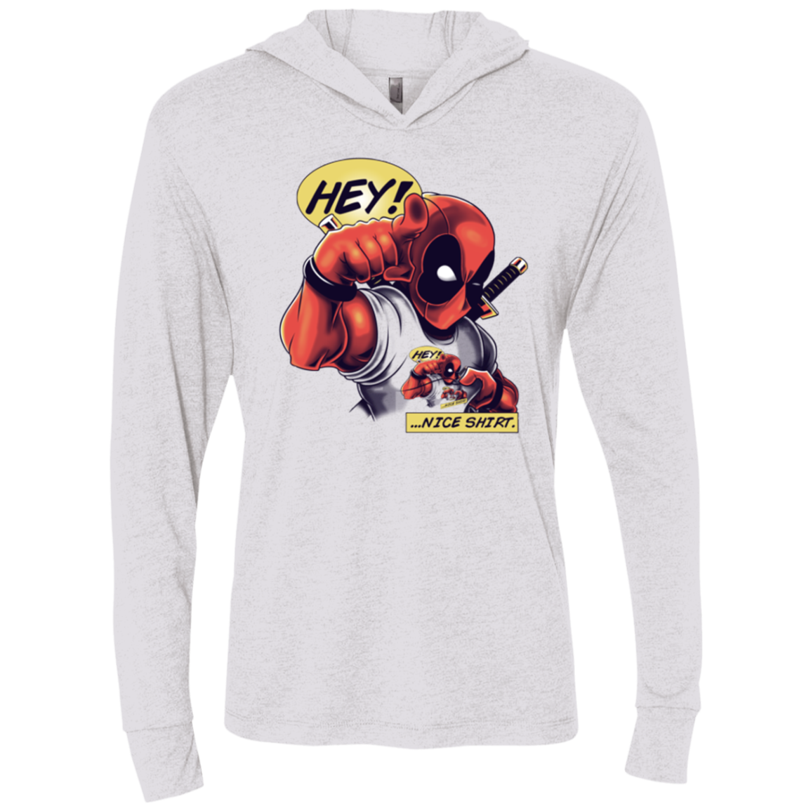 Nice Shirt Triblend Long Sleeve Hoodie Tee