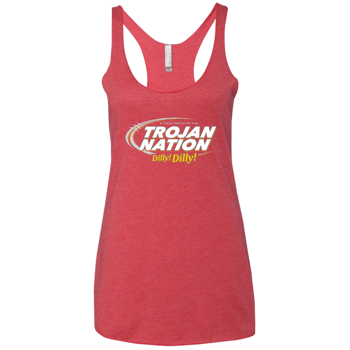 USC Dilly Dilly Women's Triblend Racerback Tank