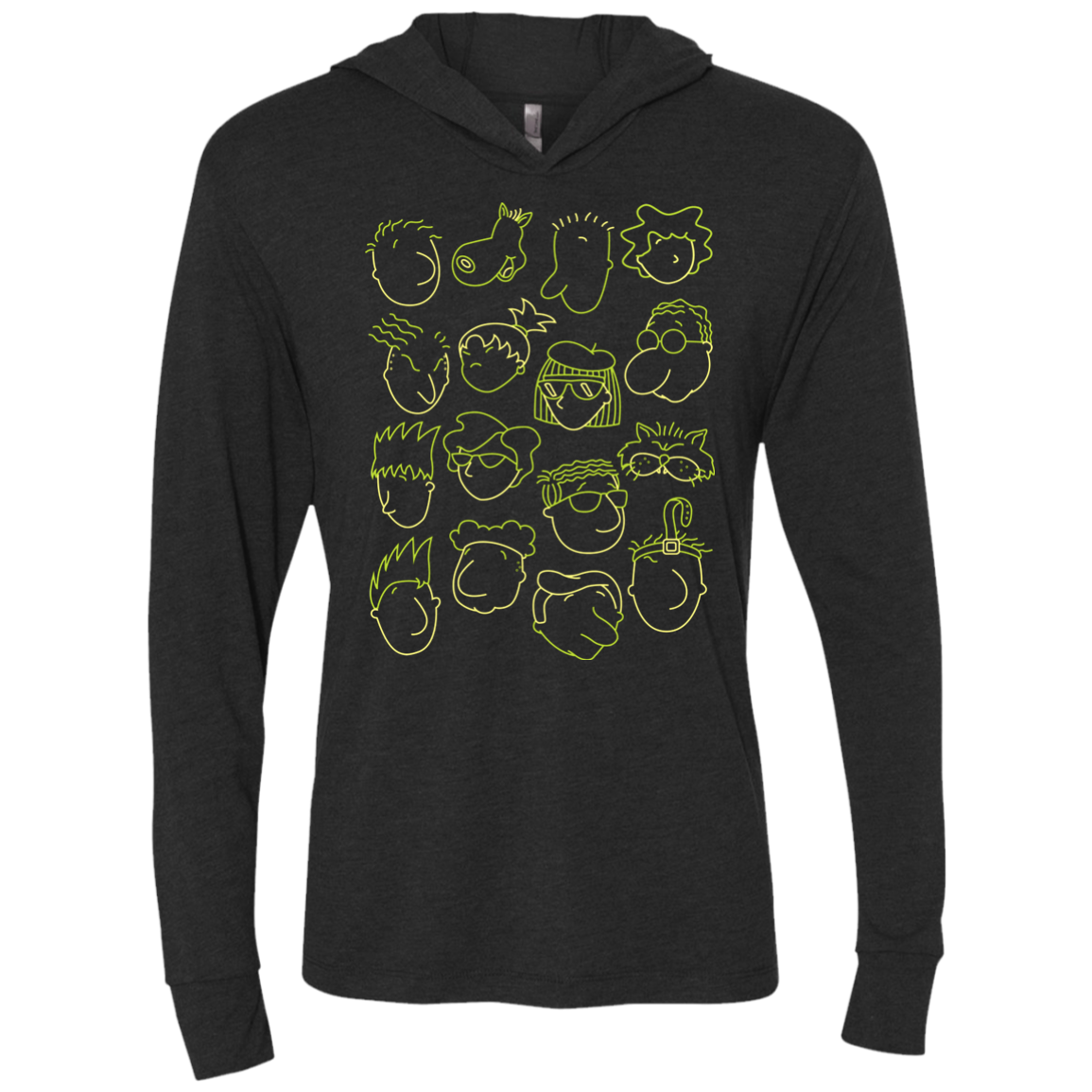 DOUG Triblend Long Sleeve Hoodie Tee