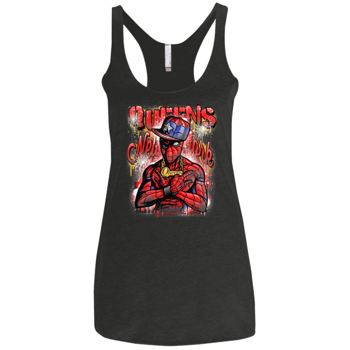 Spidey Queens Women's Triblend Racerback Tank
