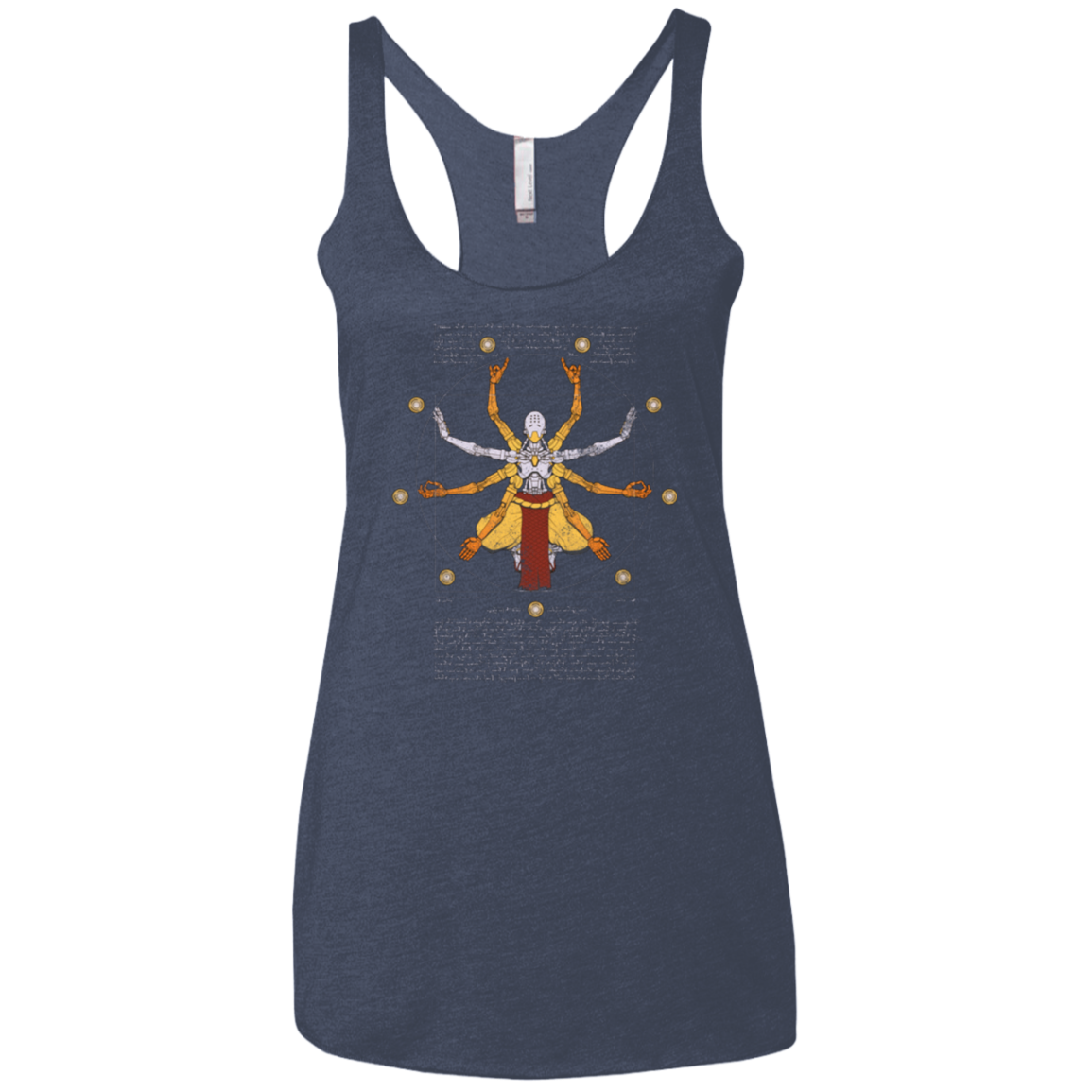 Vitruvian Omnic Women's Triblend Racerback Tank