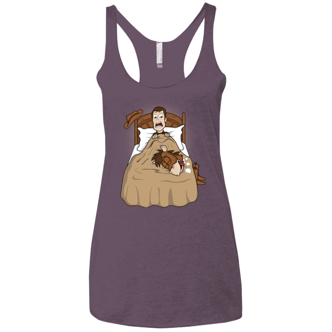 TOY PADRINO Women's Triblend Racerback Tank