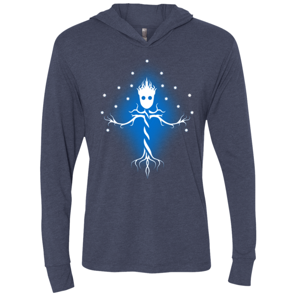 Guardian Tree of The Galaxy Triblend Long Sleeve Hoodie Tee