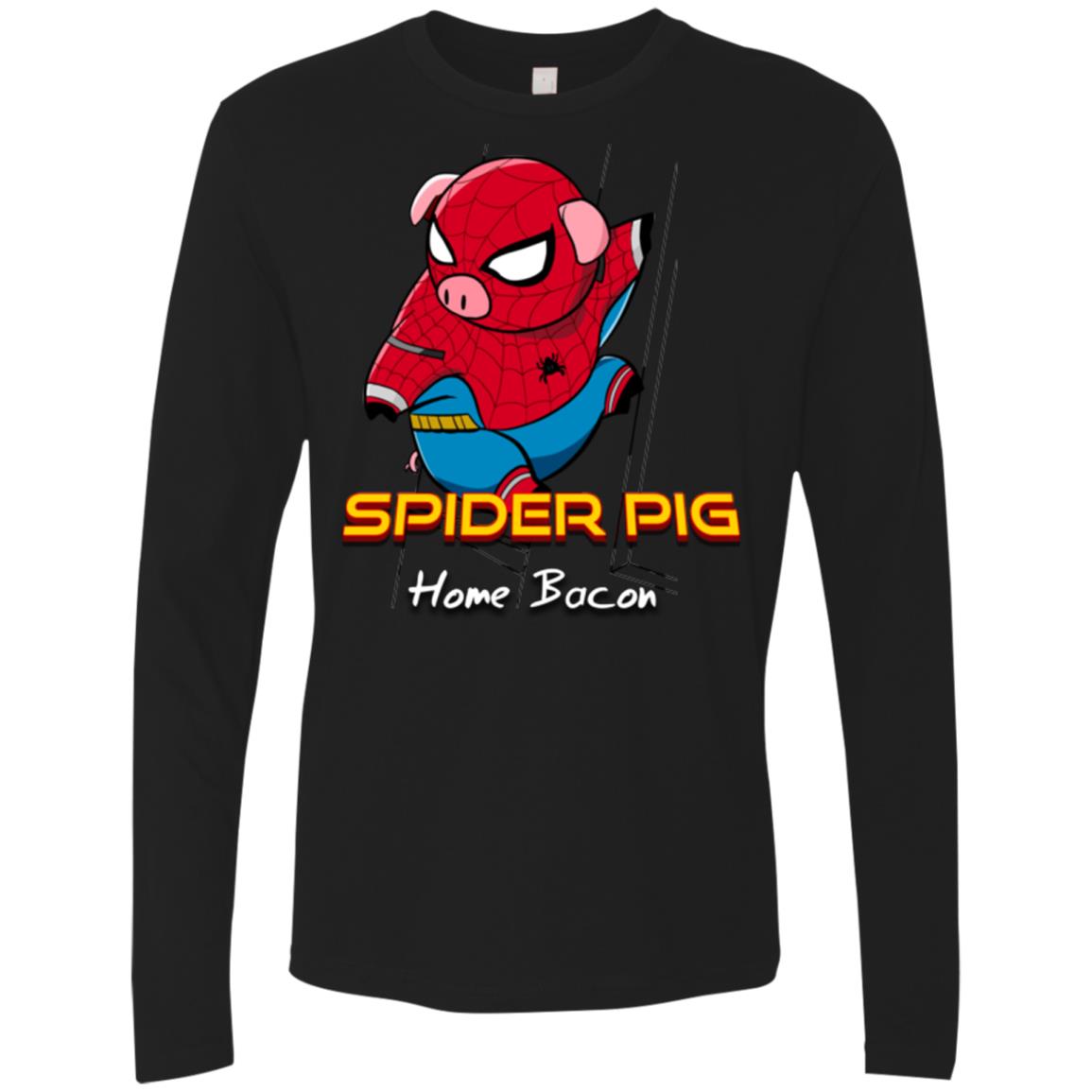 Spider Pig Build Line Men's Premium Long Sleeve