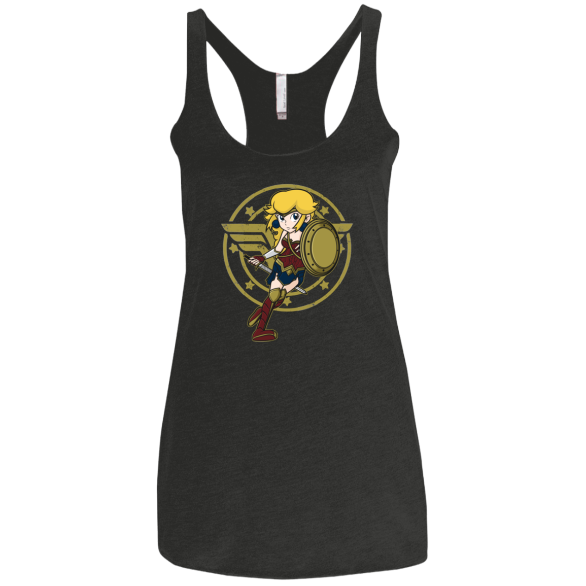 Wonder Peach Women's Triblend Racerback Tank