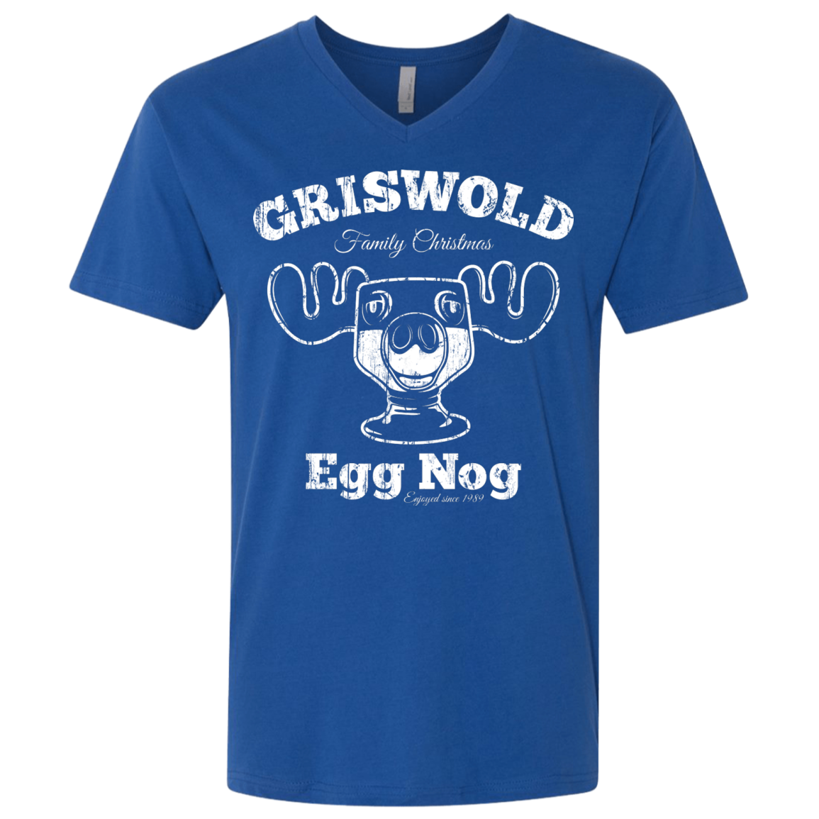 Griswold Christmas Egg Nog Men's Premium V-Neck