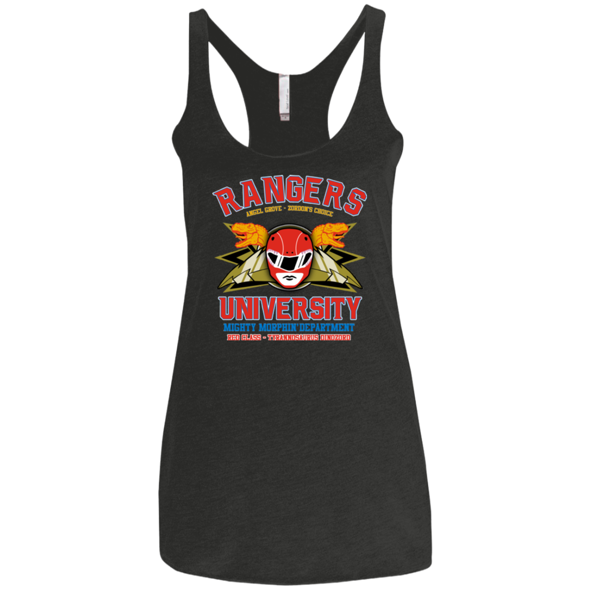 Rangers U - Red Ranger Women's Triblend Racerback Tank