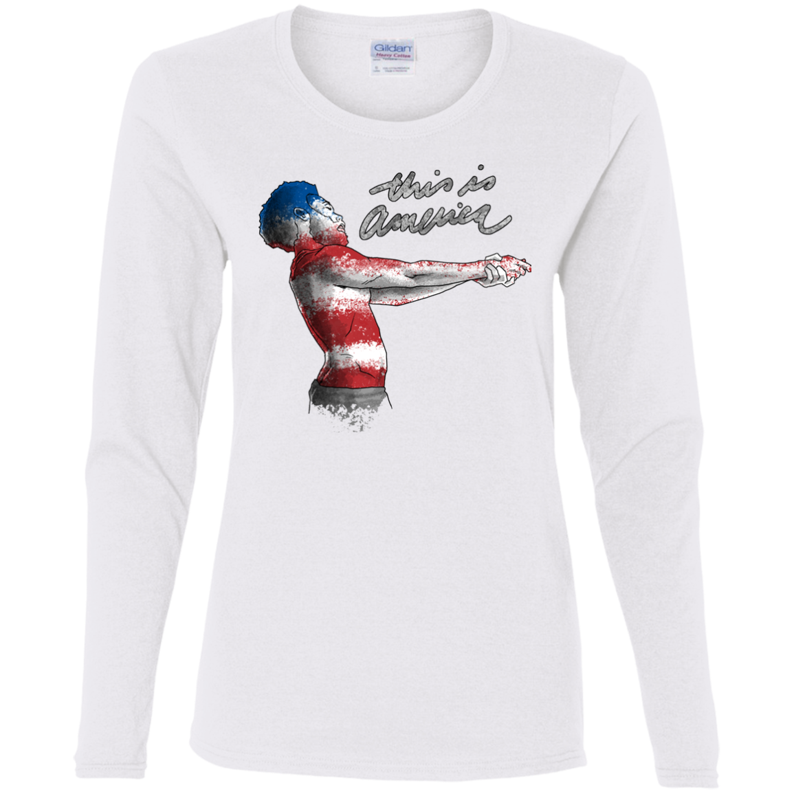 America Women's Long Sleeve T-Shirt