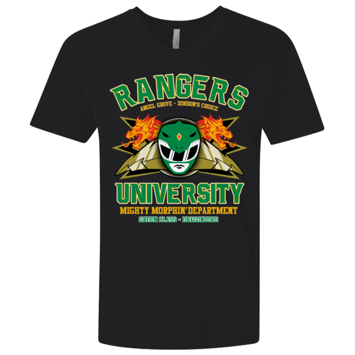 Rangers U Green Ranger Men's Premium V-Neck