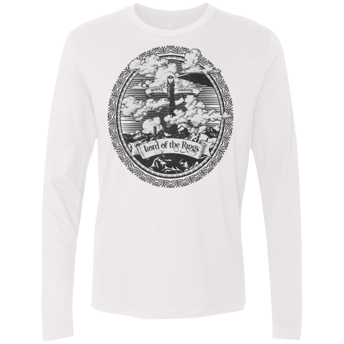 Vintage Mordor Tower Men's Premium Long Sleeve