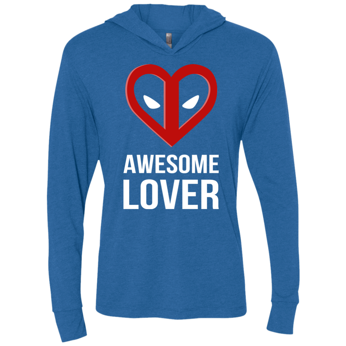 Awesome lover Triblend Long Sleeve Hoodie Tee