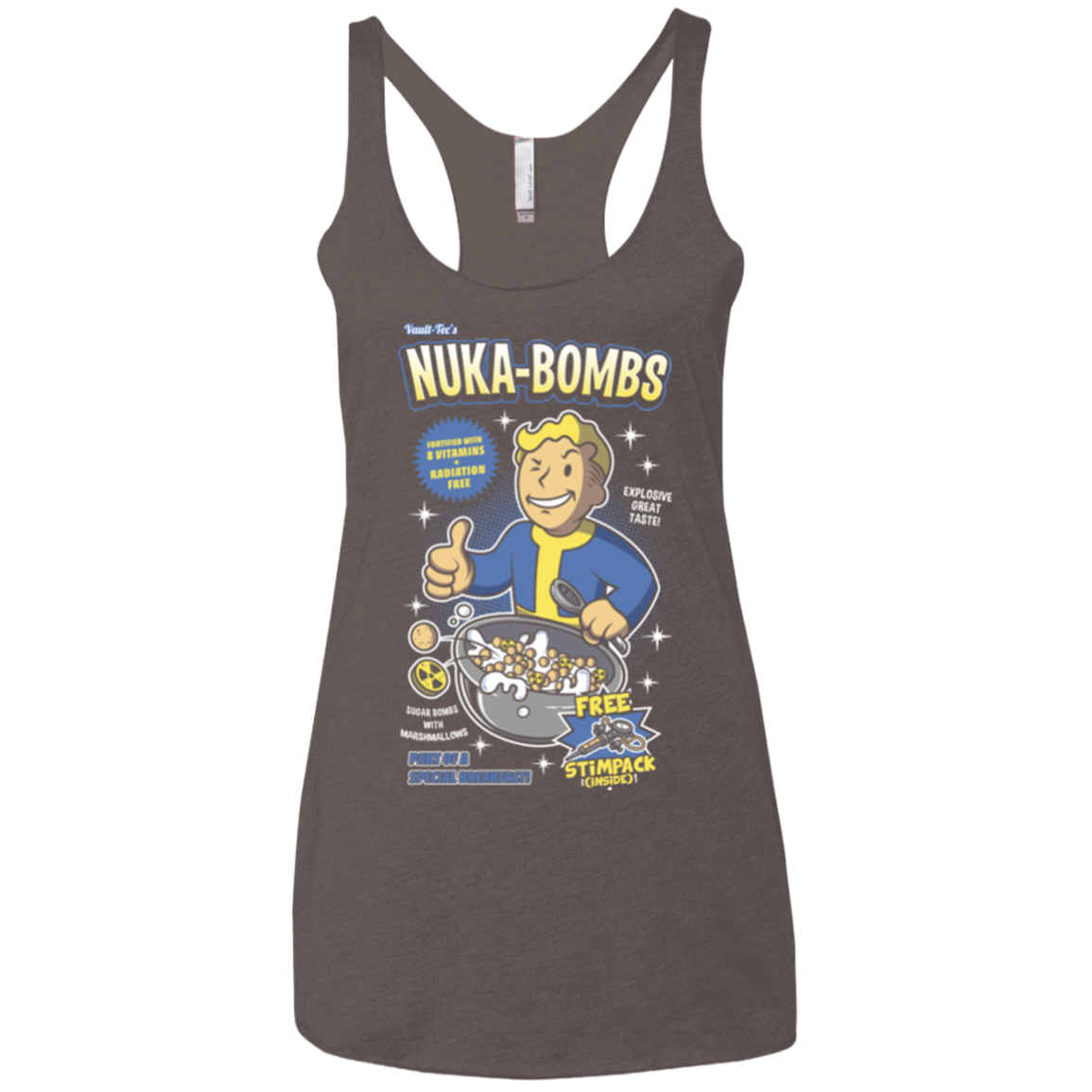 Nuka Bombs Women's Triblend Racerback Tank