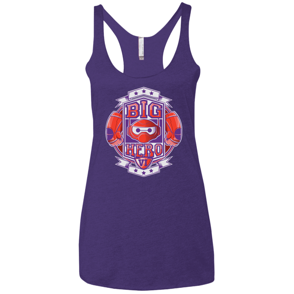 BIG HERO VI BOXING Women's Triblend Racerback Tank