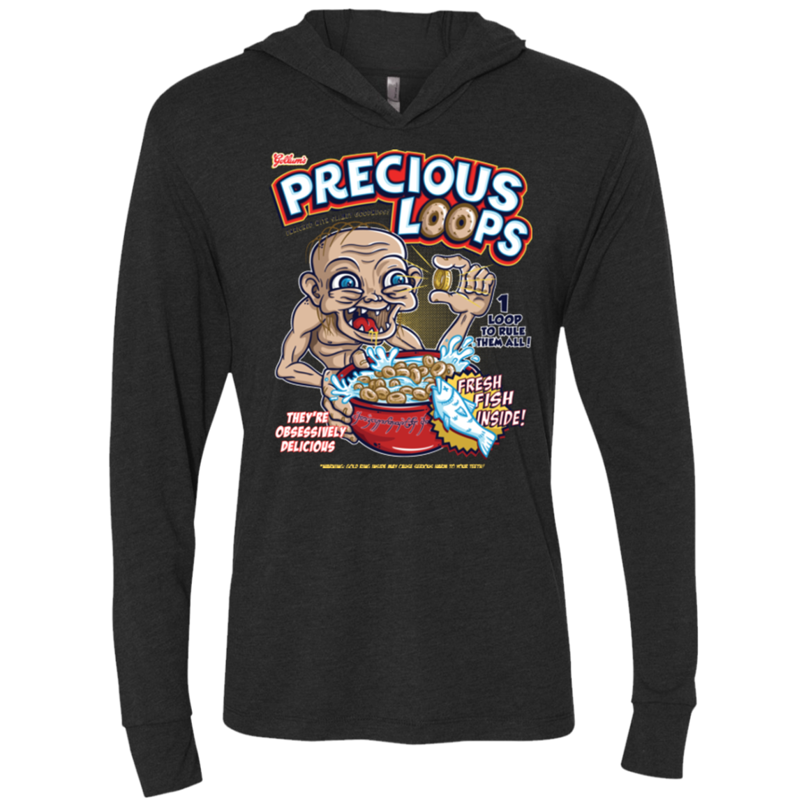 Precious Loops Triblend Long Sleeve Hoodie Tee