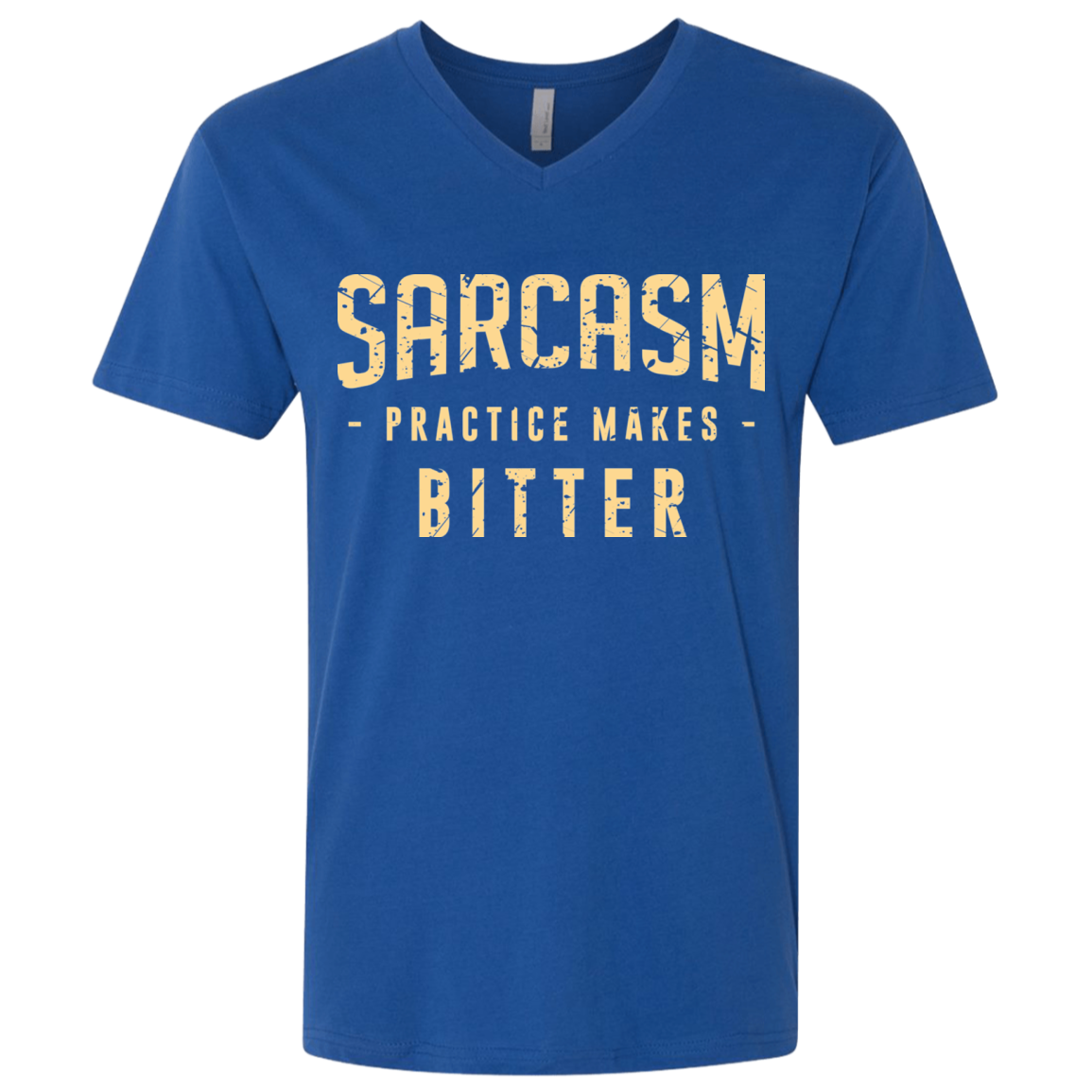 PRACTICE MAKES BITTER Men's Premium V-Neck
