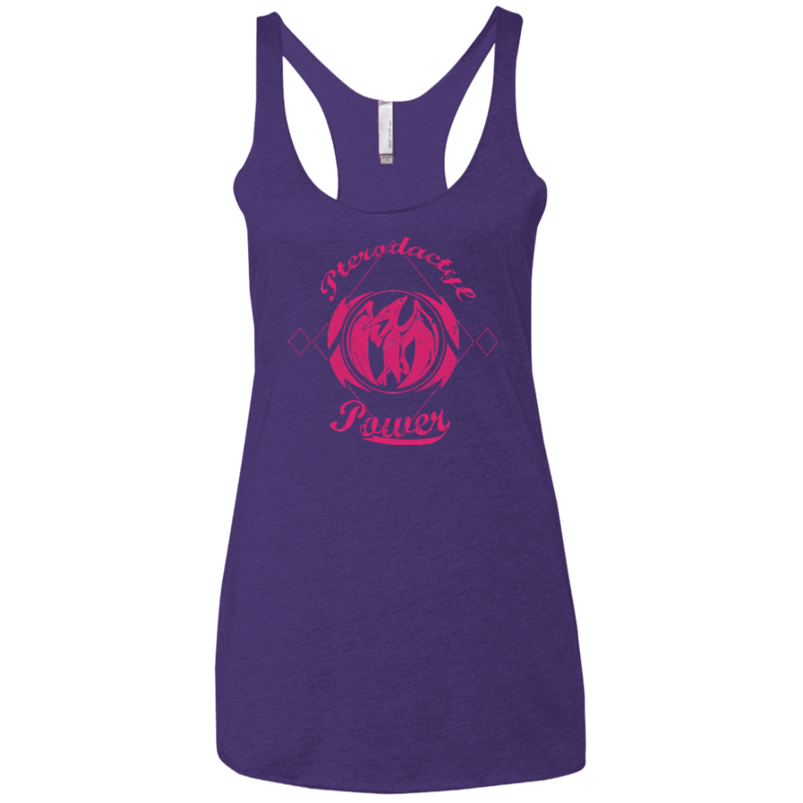 Pterodactyl Women's Triblend Racerback Tank