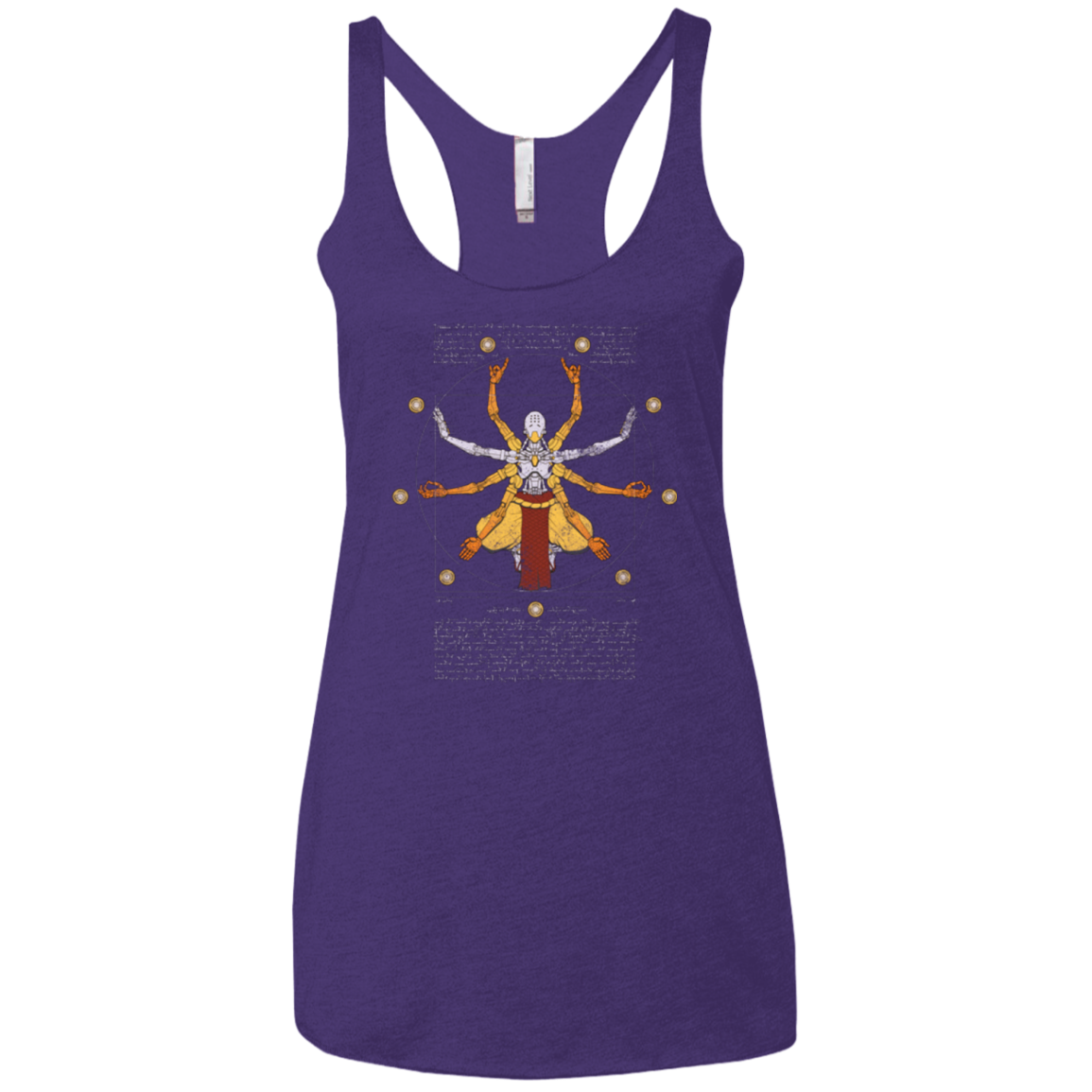 Vitruvian Omnic Women's Triblend Racerback Tank