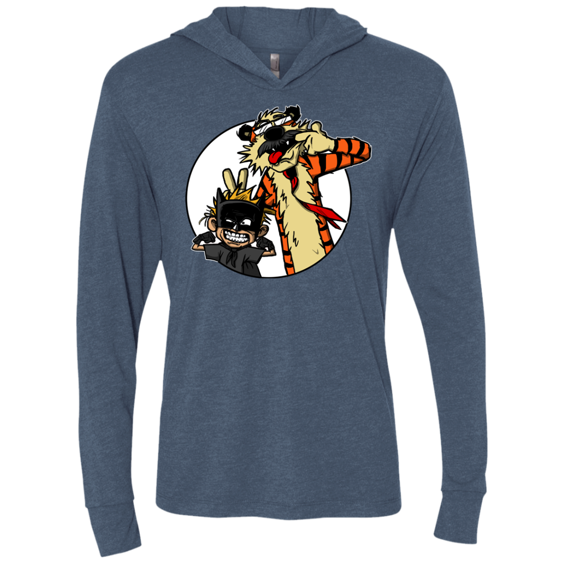 Gothams Finest Triblend Long Sleeve Hoodie Tee