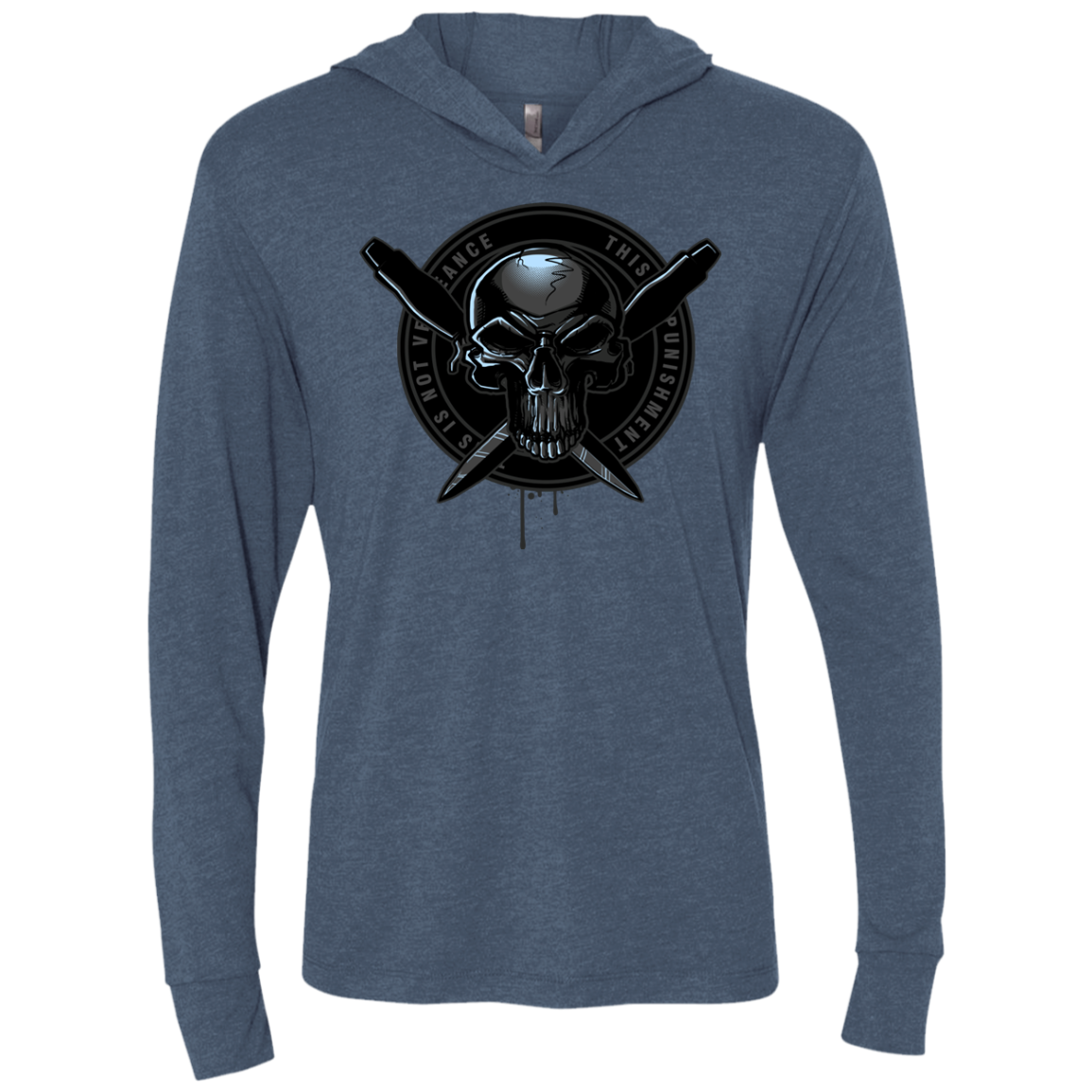 Pale Rider Triblend Long Sleeve Hoodie Tee