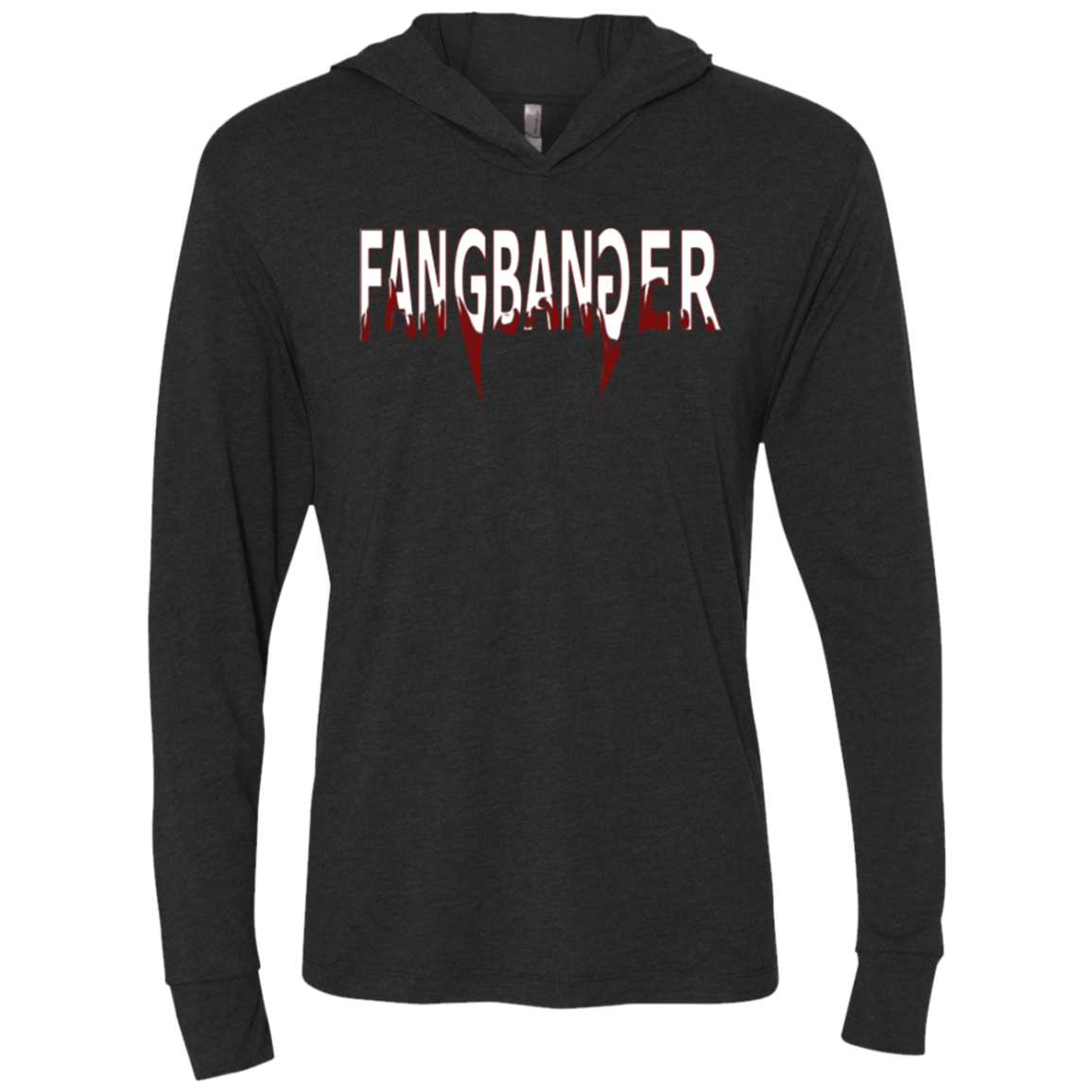 Fangbanger Triblend Long Sleeve Hoodie Tee