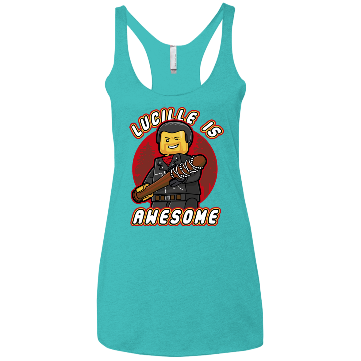 Lucille is Awesome Women's Triblend Racerback Tank