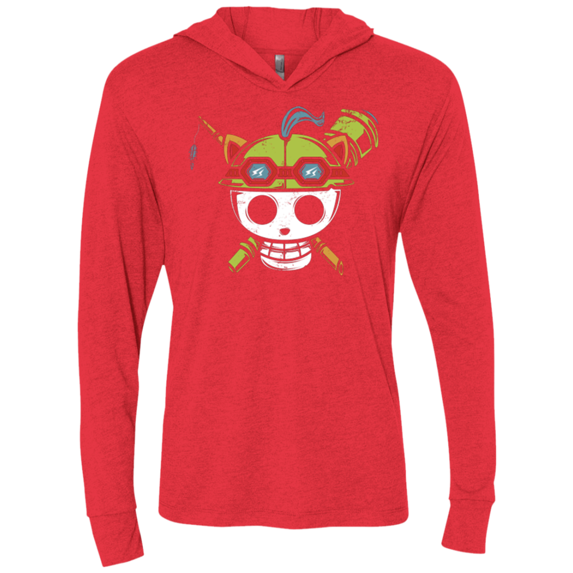 Pirate Scout Triblend Long Sleeve Hoodie Tee