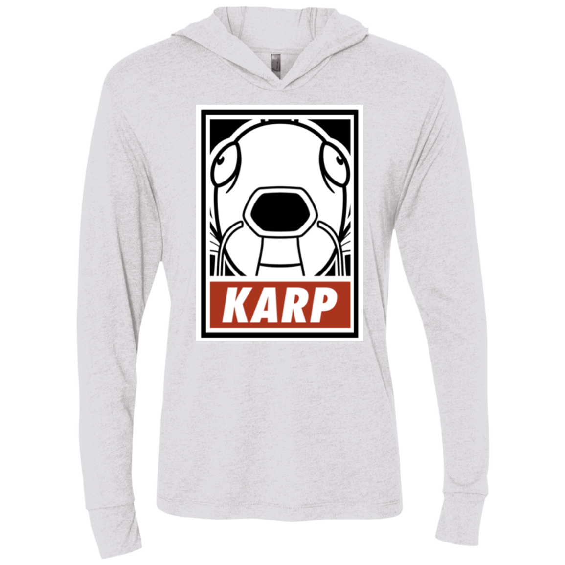 Obey Karp Triblend Long Sleeve Hoodie Tee