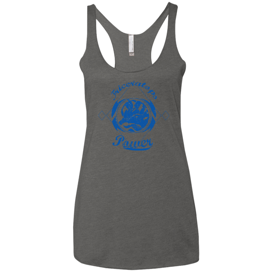 Triceratops Women's Triblend Racerback Tank
