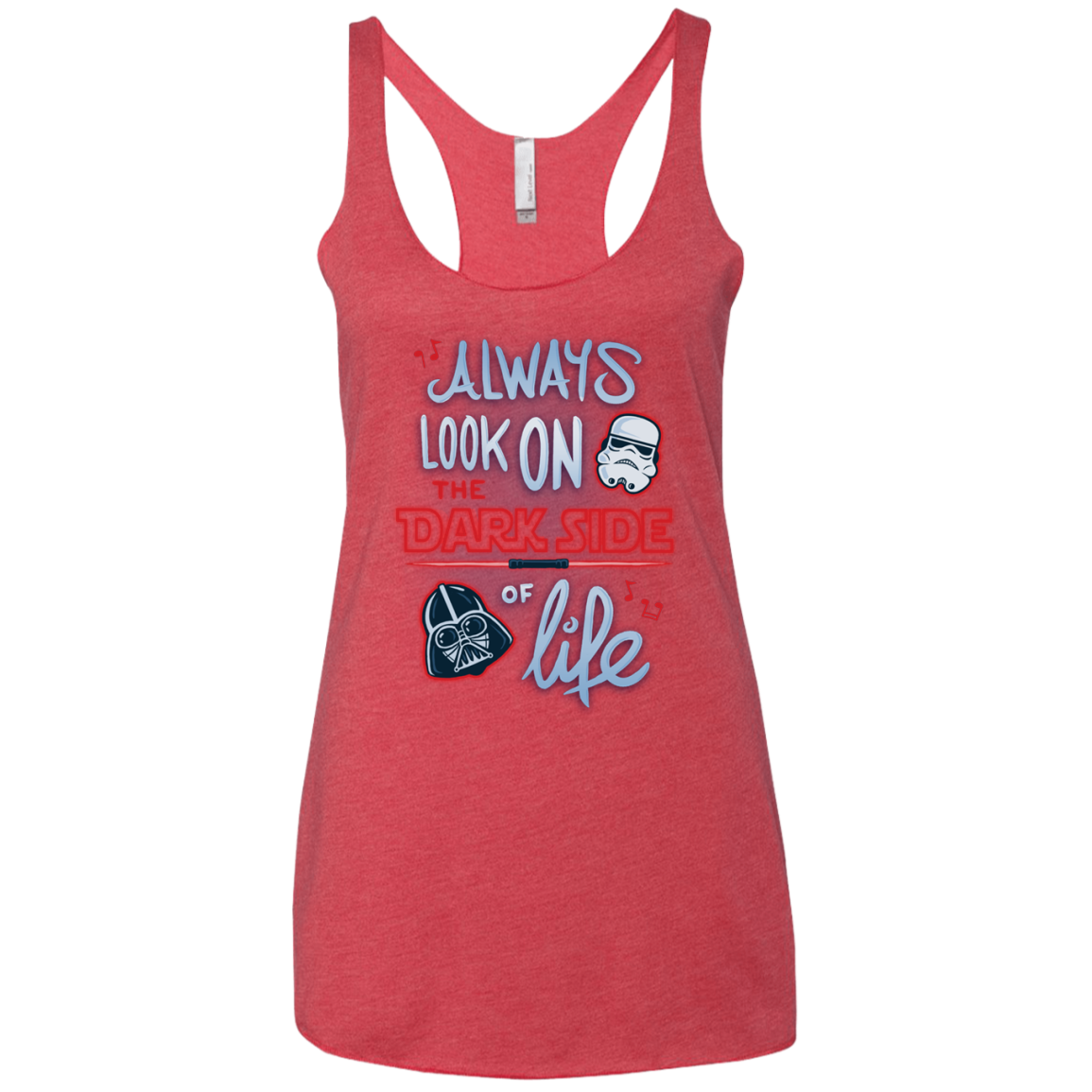 Dark Side of Life Women's Triblend Racerback Tank