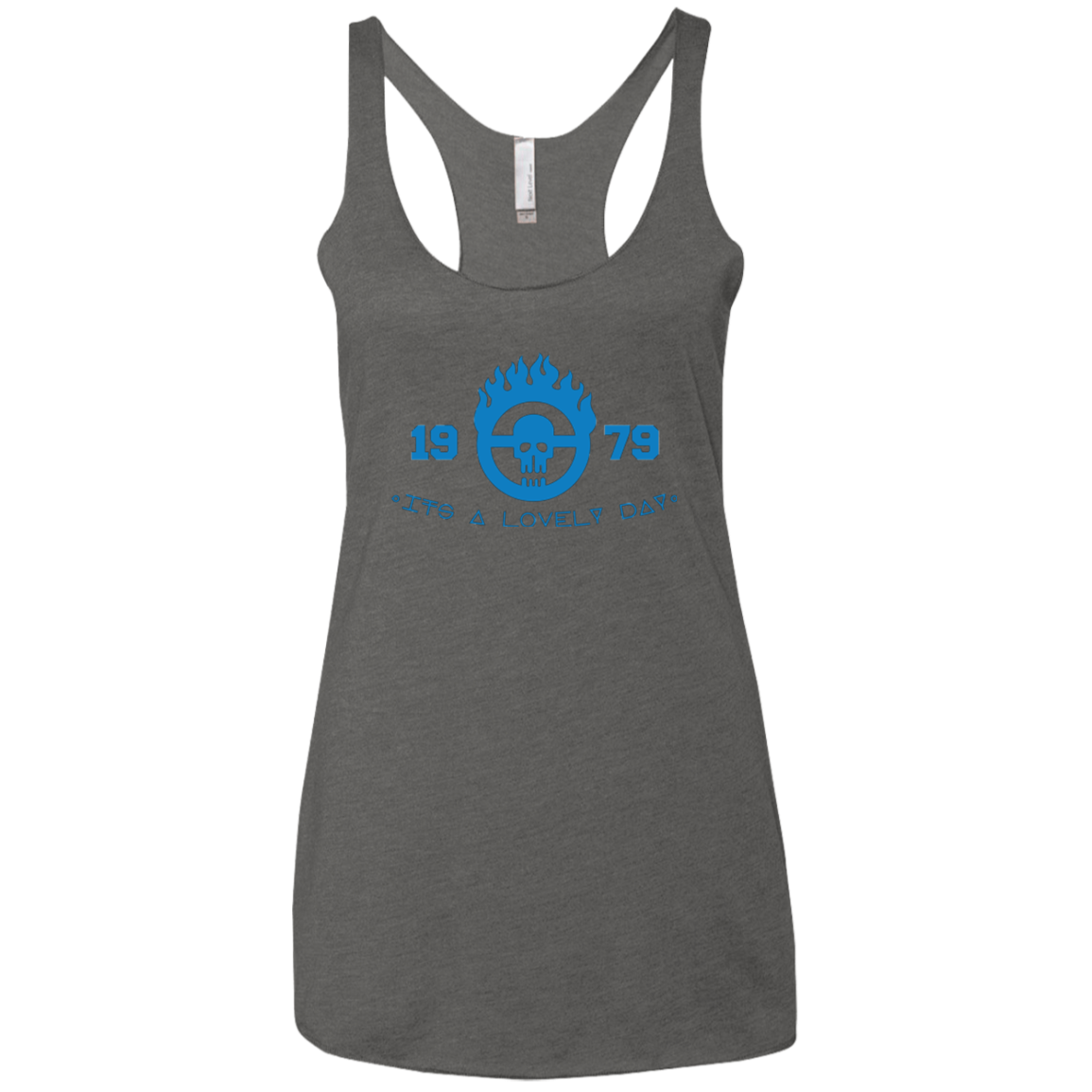 War Boy Lovely Day Women's Triblend Racerback Tank