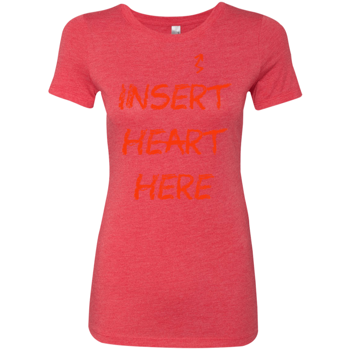 Insert Heart Here Women's Triblend T-Shirt