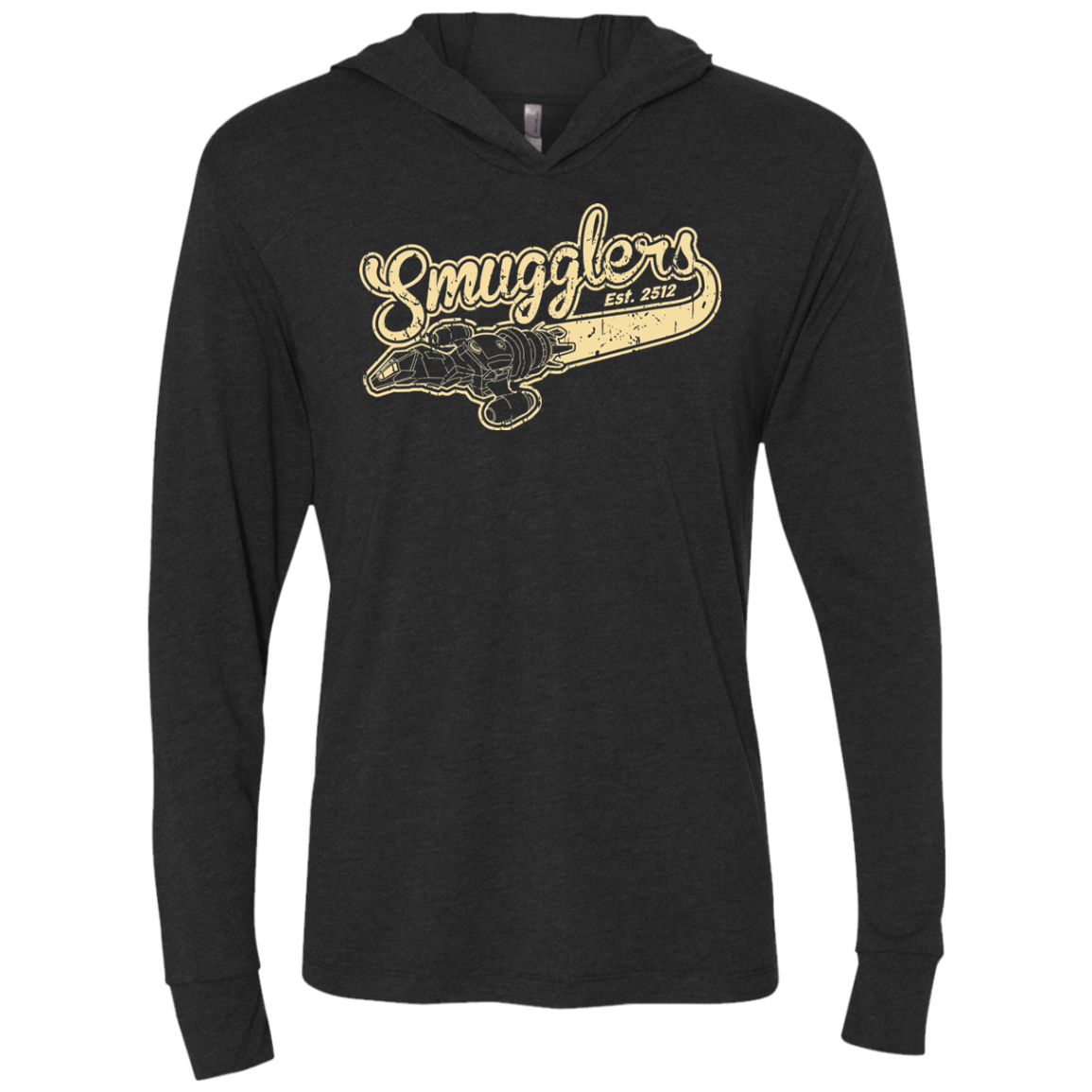 Smugglers Triblend Long Sleeve Hoodie Tee