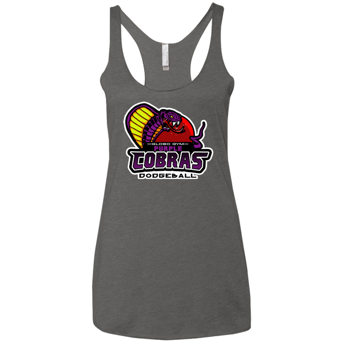 Purple Cobras Women's Triblend Racerback Tank
