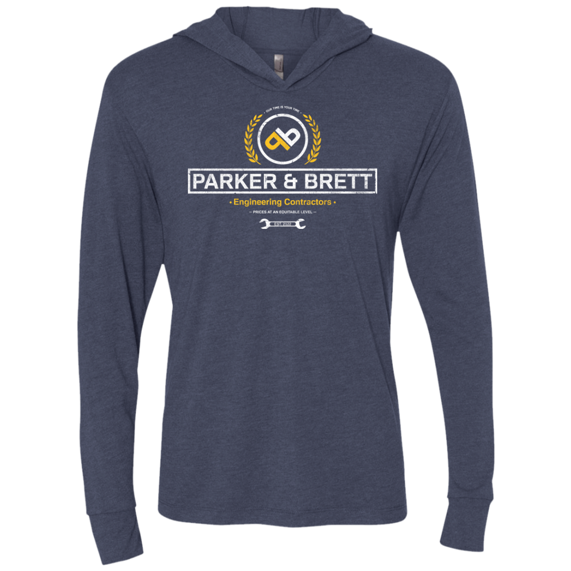 Parker & Brett Triblend Long Sleeve Hoodie Tee