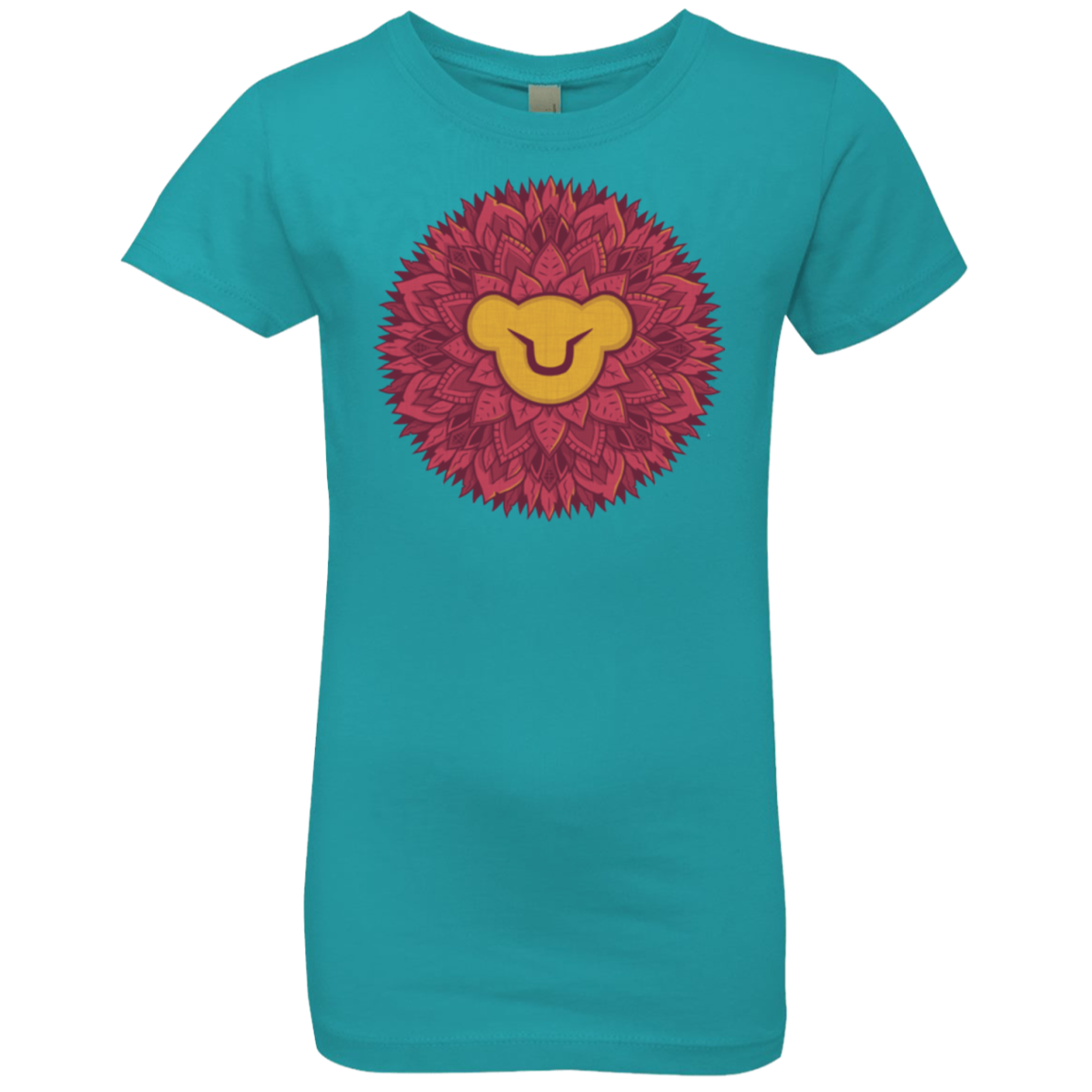 Leaf Mane Mandala Girls Premium T-Shirt