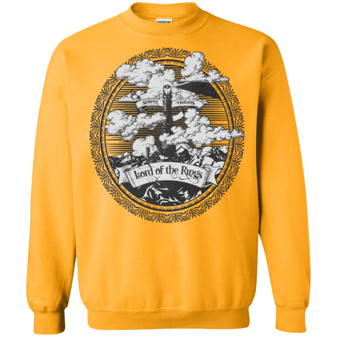 Vintage Mordor Tower Crewneck Sweatshirt