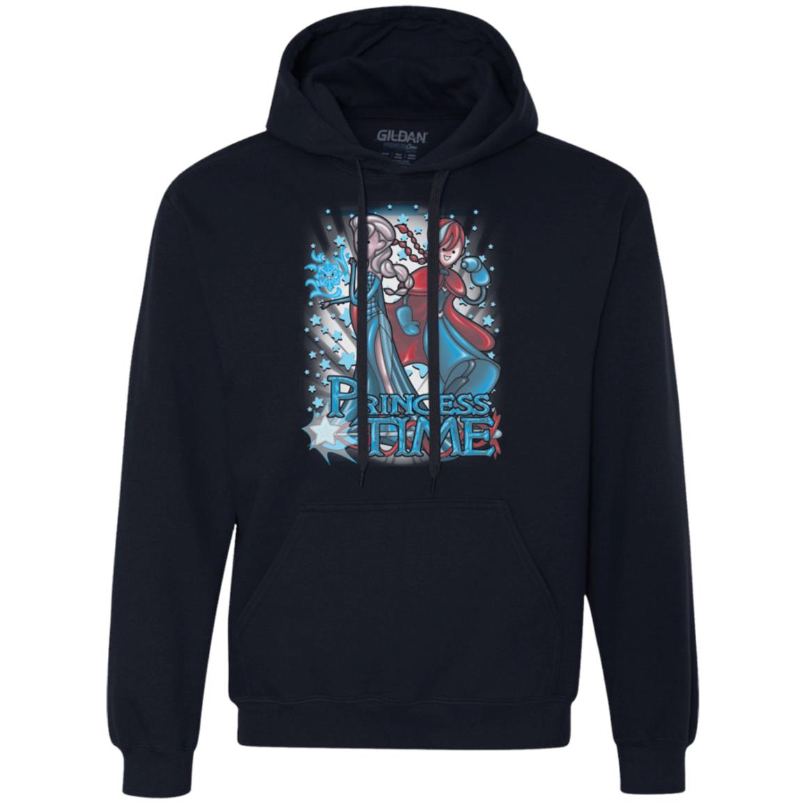 Princess Time Elsa Anna Premium Fleece Hoodie