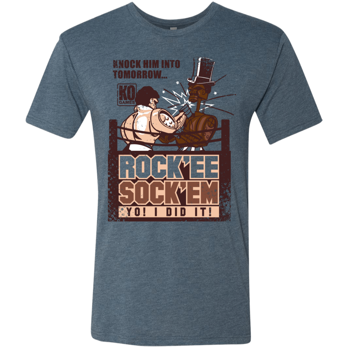 Rockee Sockem Men's Triblend T-Shirt