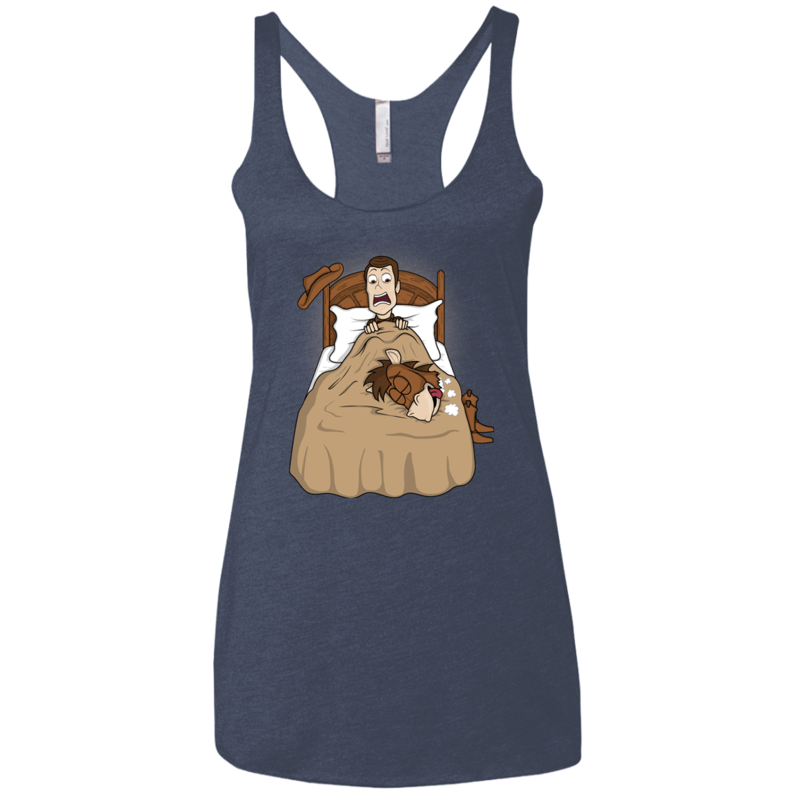 TOY PADRINO Women's Triblend Racerback Tank