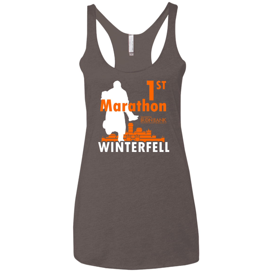 First marathon Women's Triblend Racerback Tank