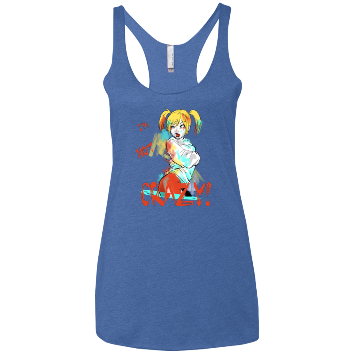 I'm not crazy! Women's Triblend Racerback Tank