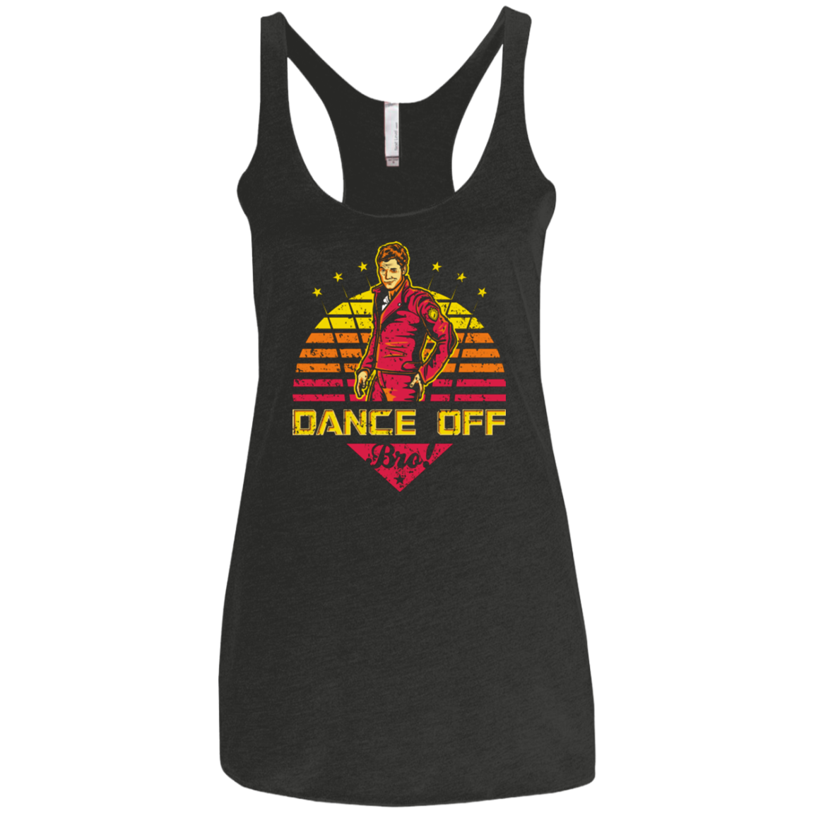 Dance Off Bro Women's Triblend Racerback Tank