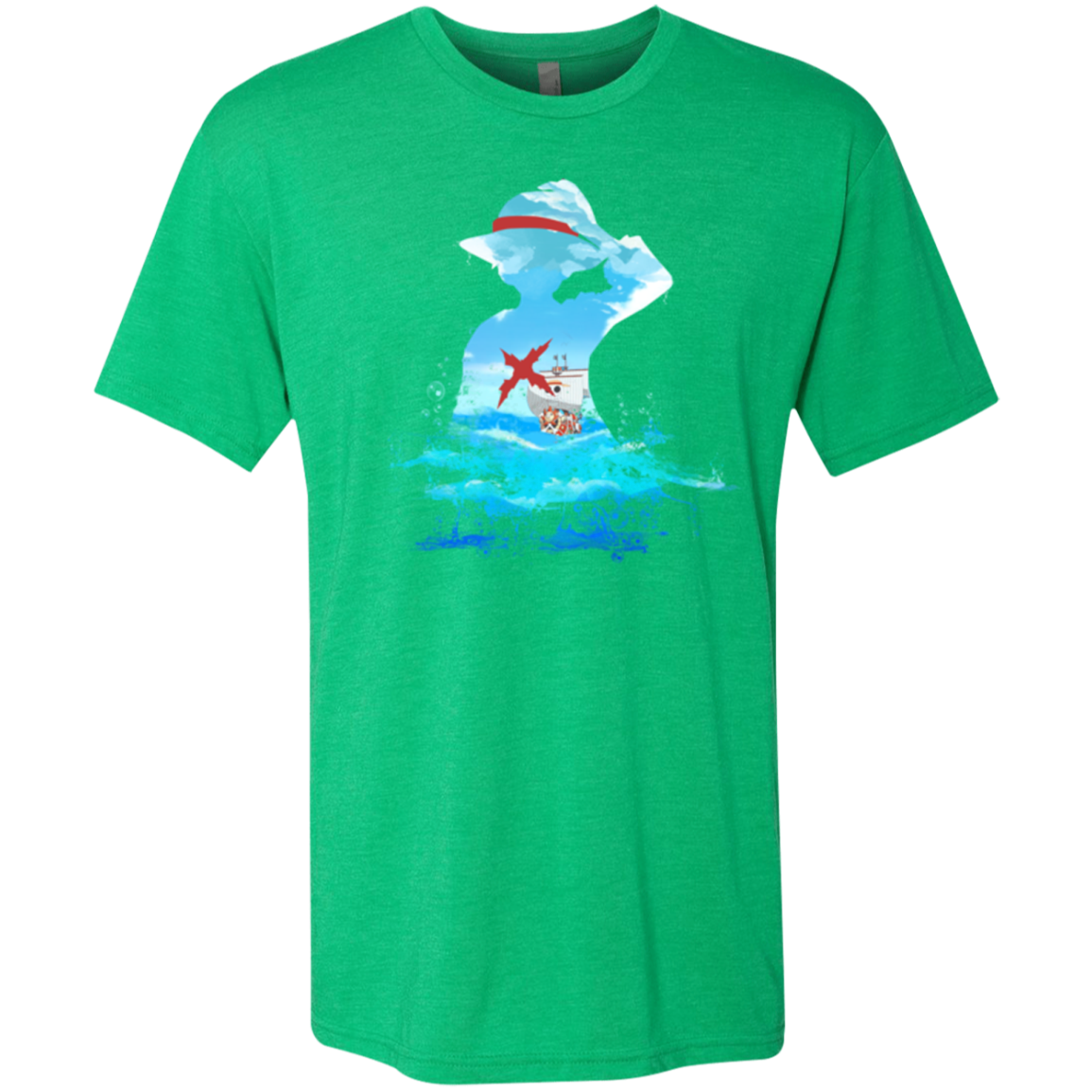 Luffy sea 2 Men's Triblend T-Shirt